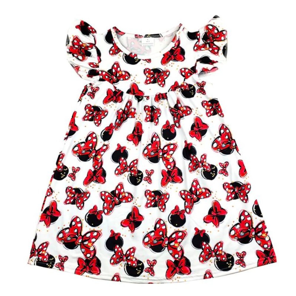 Girls Boutique Red mouse ears dress size 12/18 m   (NEW)